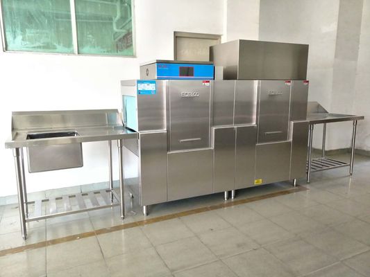 Κίνα 19.8KW/πλυντήριο πιάτων eco-M210PH, πλυντήριο πιάτων μεταφορέων ραφιών 46.8KW βαθμού εστιατορίων προμηθευτής