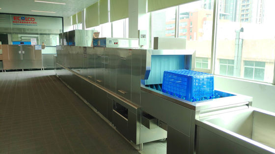 Κίνα Μεγάλη εμπορική μηχανή πλυσίματος των πιάτων για τα εστιατόρια 9500×850×1900mm προμηθευτής