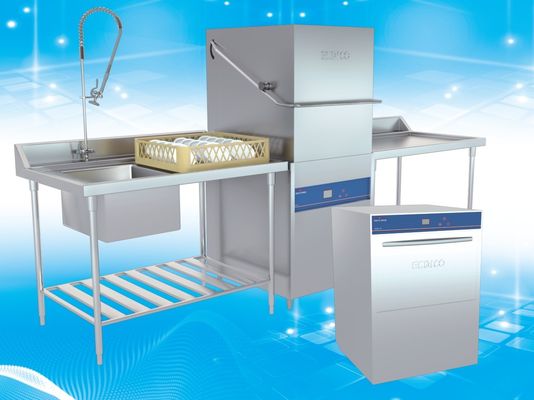 Κίνα 6.5KW υψηλής θερμοκρασίας εμπορικό πλυντήριο πιάτων/εμπορικό κατώτερο πλυντήριο πιάτων νεροχυτών προμηθευτής