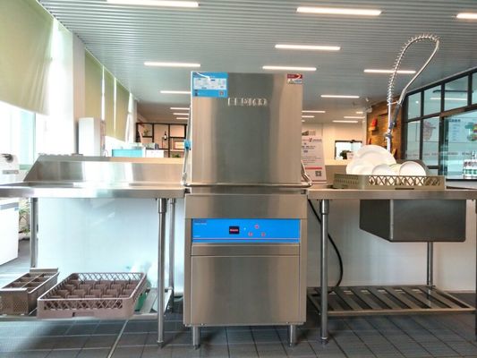 Κίνα Διανομέας μηχανών πλυσίματος των πιάτων τύπων κουκουλών μέσα στις καντίνες προσωπικού ανοξείδωτου προμηθευτής