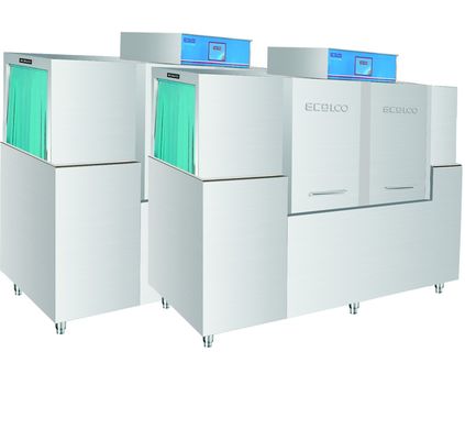 Κίνα Εμπορική χρήση νερού μηχανών 390L/H πλυσίματος των πιάτων πλυντηρίων πιάτων τύπων ραφιών προμηθευτής