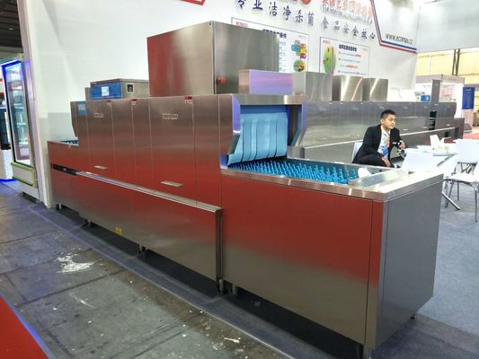 Κίνα 1900H4700W850D διανομέας μέσα στο αλλεπάλληλο πλυντήριο πιάτων eco-L470PH για τις καντίνες προσωπικού προμηθευτής