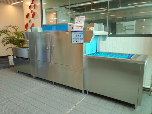 Κίνα Πλυντήριο πιάτων τύπων πτήσης ανοξείδωτου για το ξενοδοχείο 3900*850*1600mm καντίνων προμηθευτής