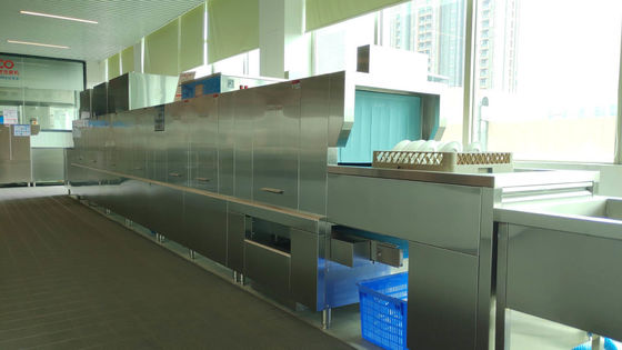 Κίνα Πλυντήριο πιάτων τύπων πτήσης ανοξείδωτου για την κεντρική κουζίνα 5000-8000 πιάτα PC προμηθευτής