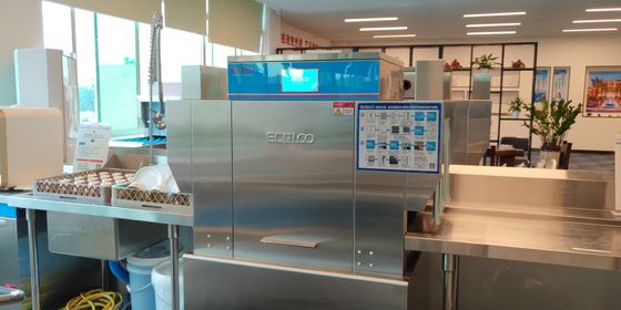 Κίνα Ακριβές εμπορικό πλυντήριο πιάτων μεταφορέων, επίδειξη τρία των οδηγήσεων πλυντήριο πιάτων ραφιών προμηθευτής